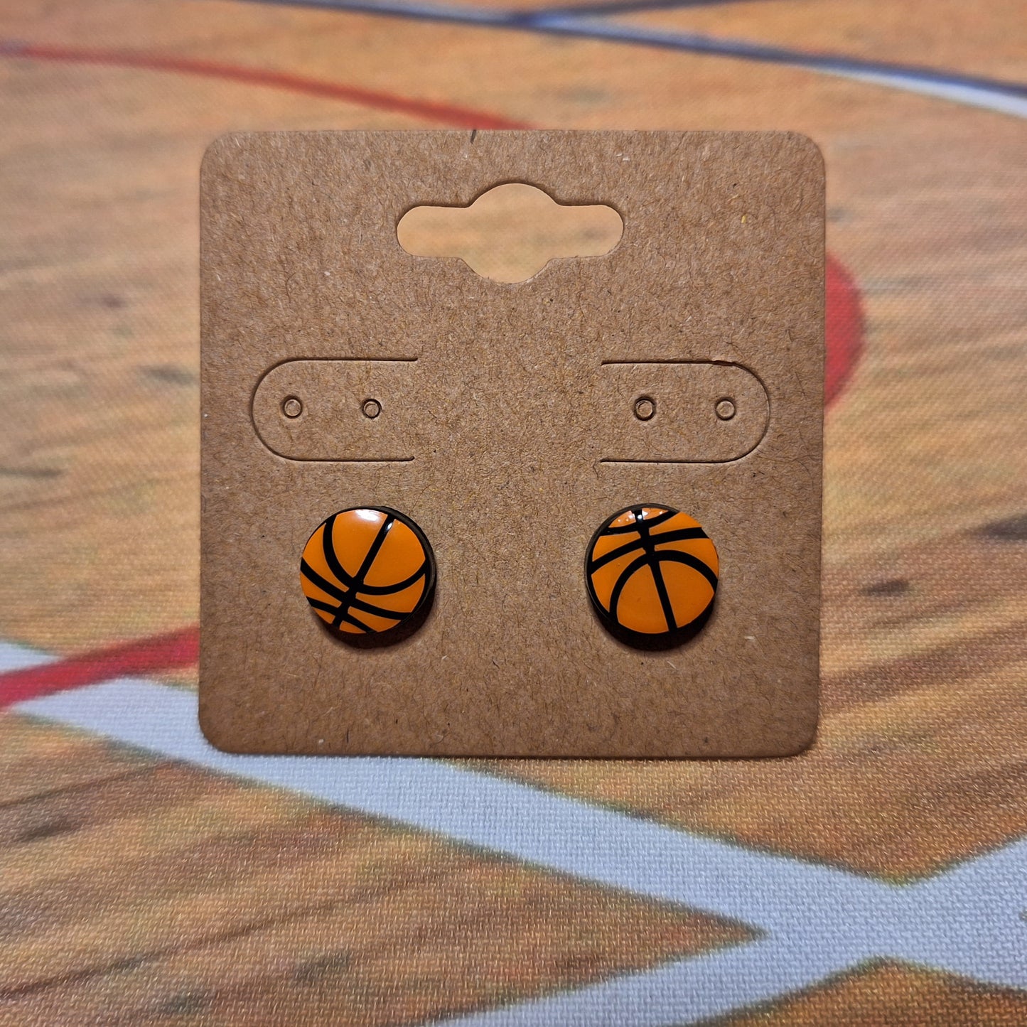 Boucles d'oreilles - Ballon Basketball