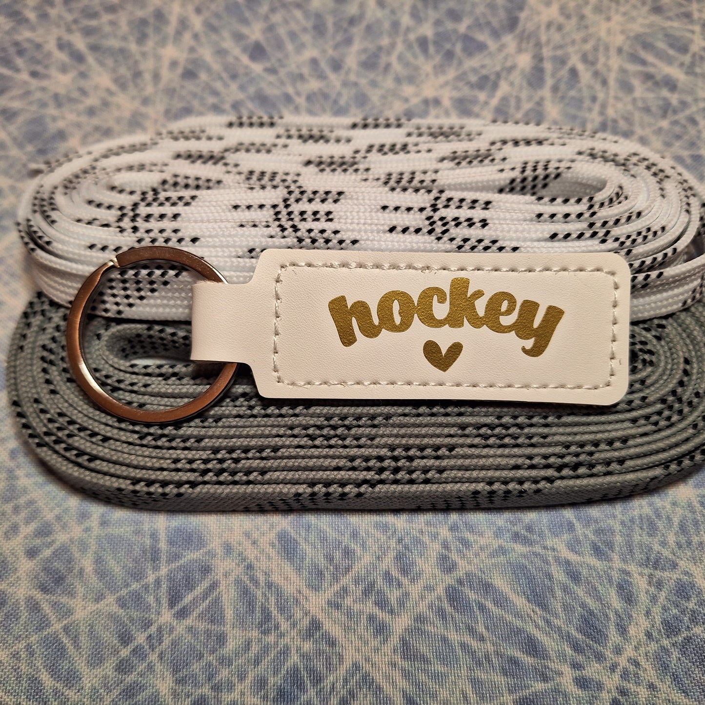 Porte-clé - Hockey & coeur