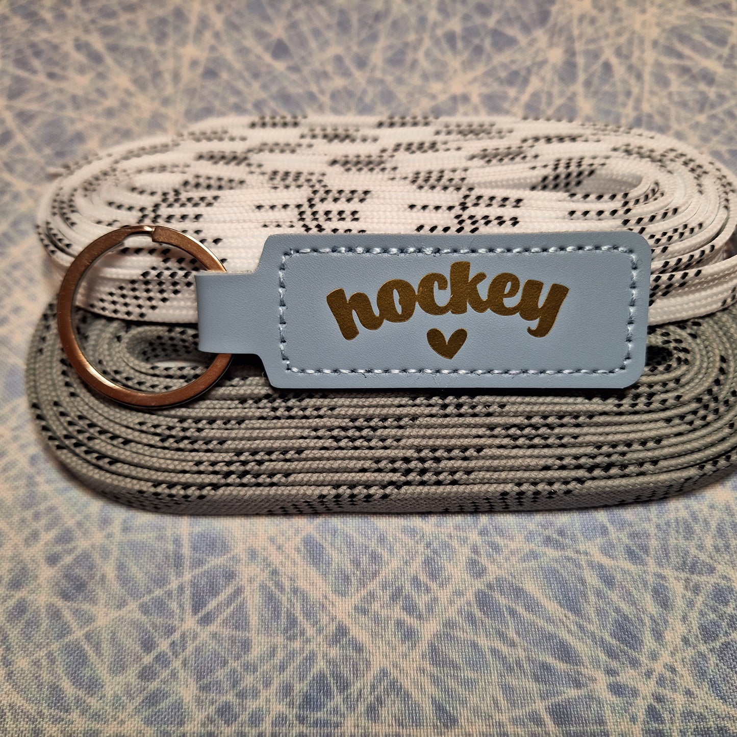 Porte-clé - Hockey & coeur