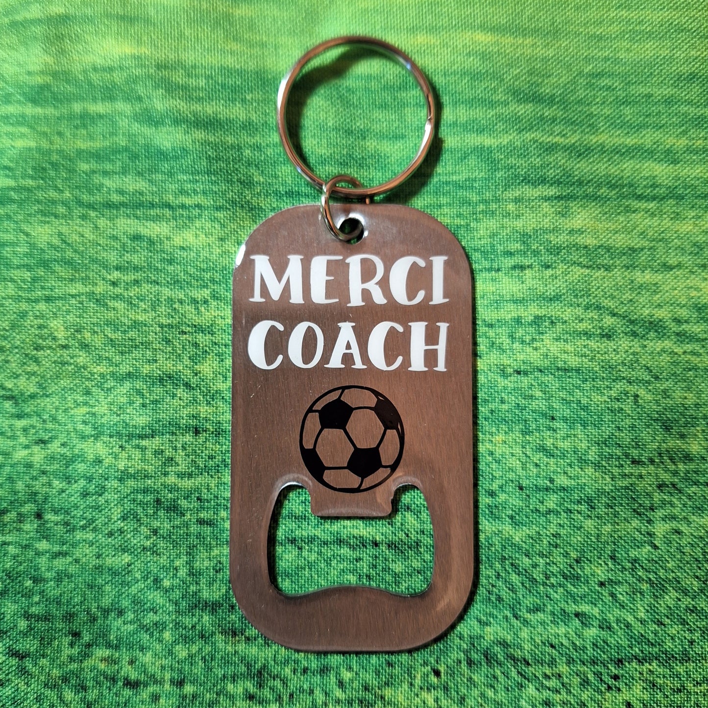 Porte-clé - Ouvre-bouteille - Merci coach - Soccer