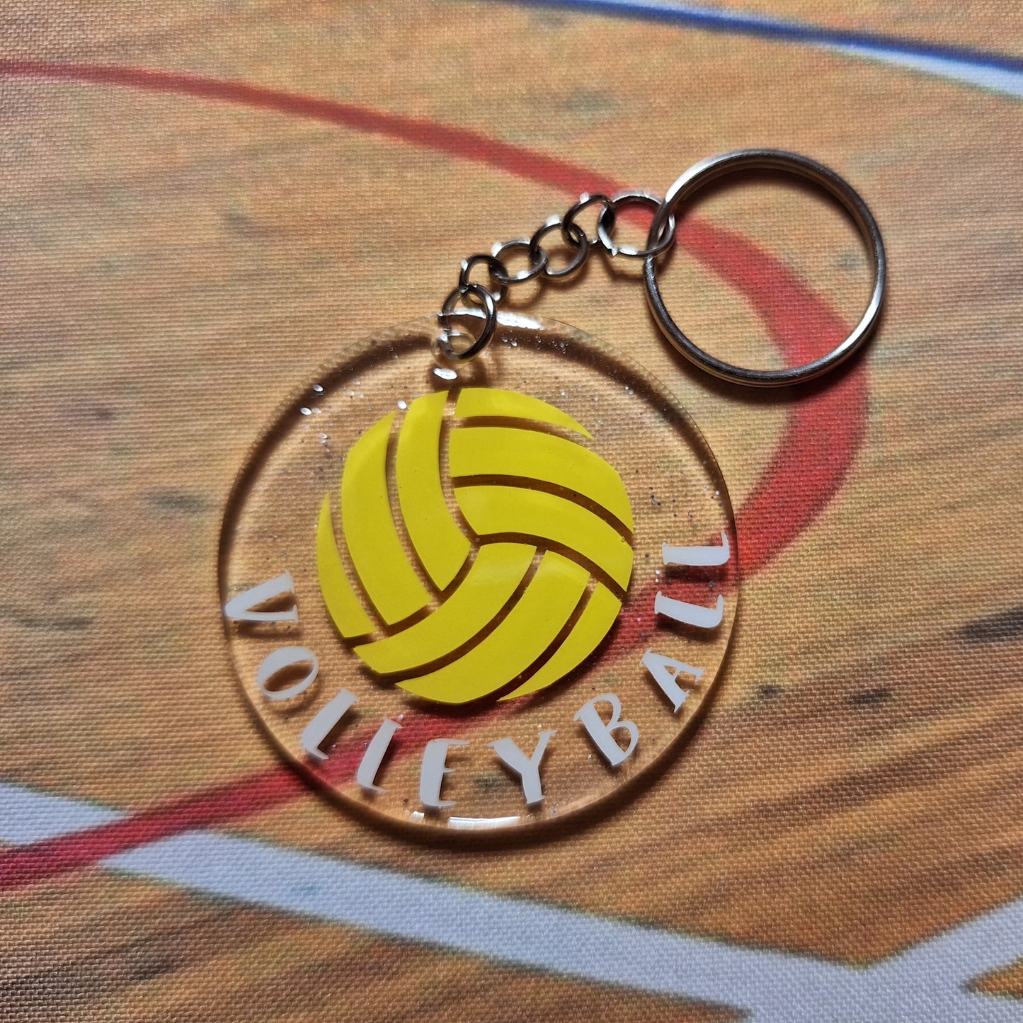 Porte-clés acrylique - Volleyball ballon