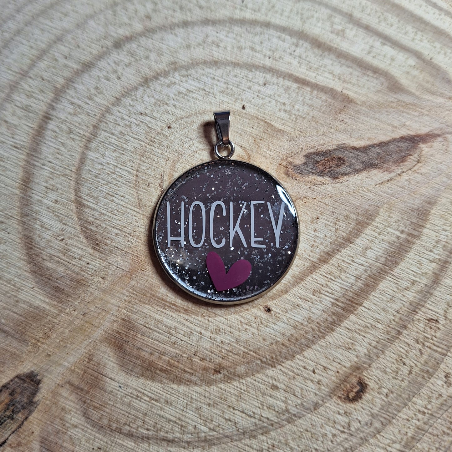 Pendentif - Hockey & coeur