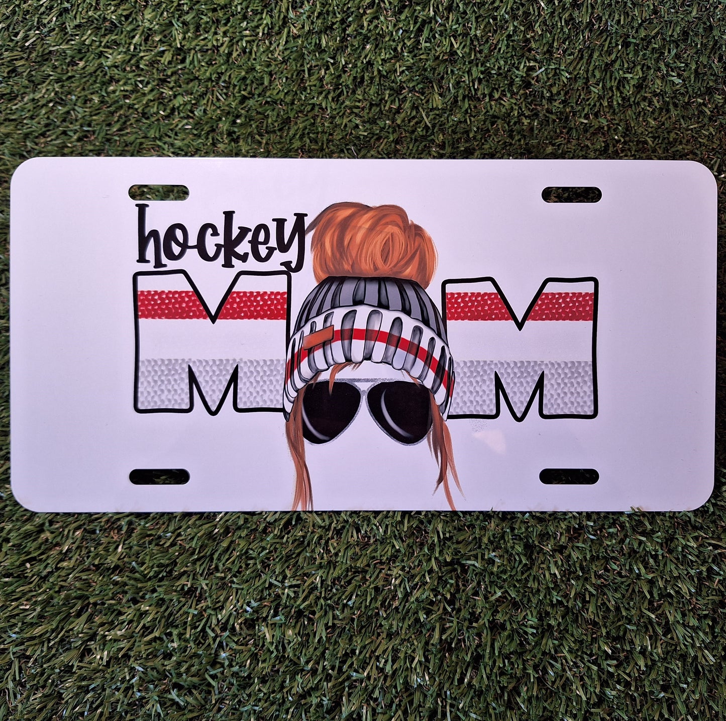 Plaque décorative - Hockey Mom avec tuque