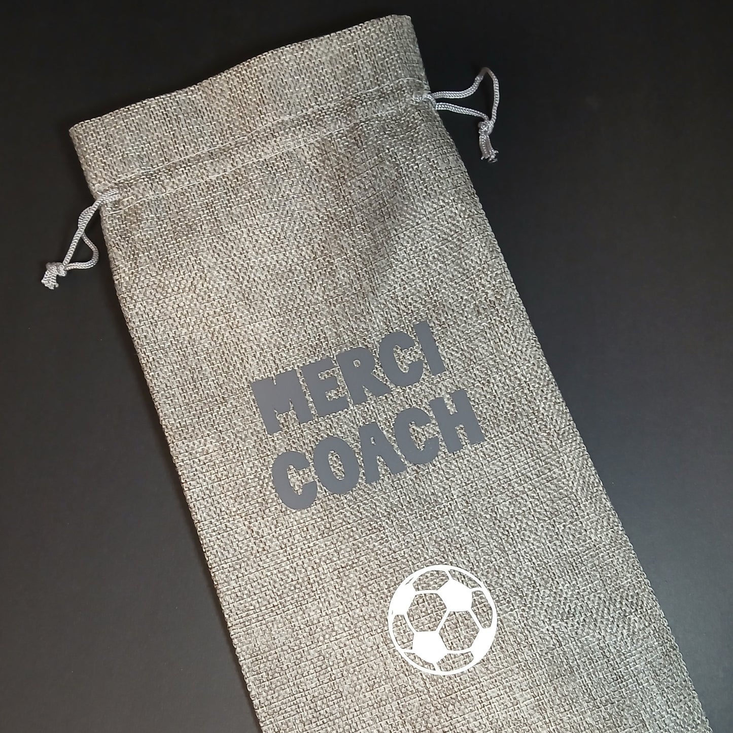 Sac à bouteille de vin - Merci Coach Soccer