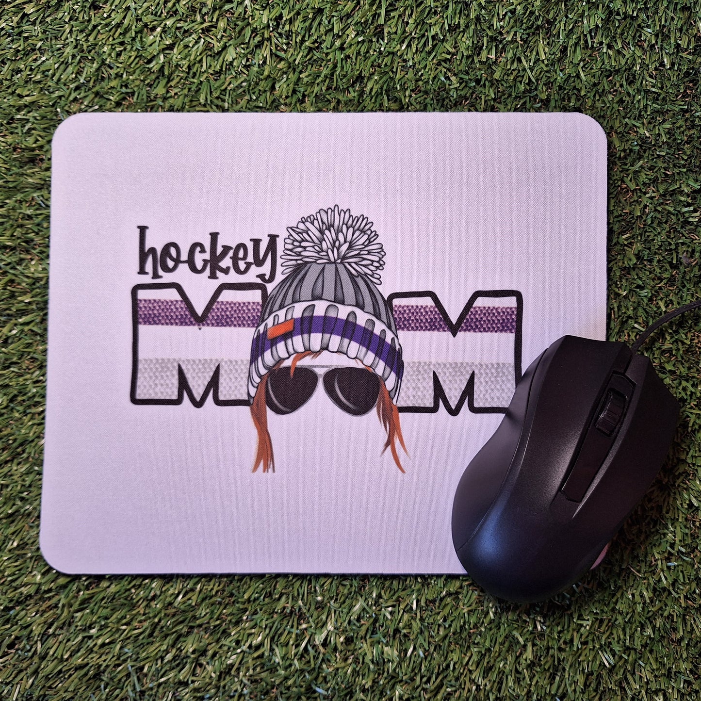 Tapis de souris - Hockey Mom avec tuque