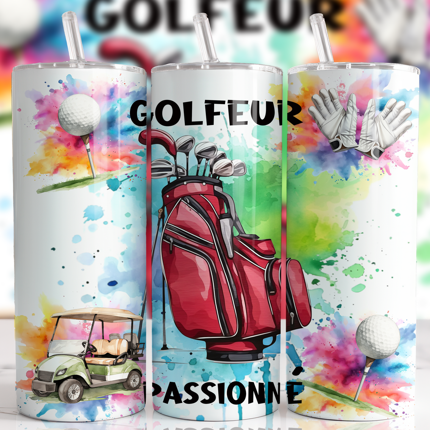 Gobelet - Golfeur passionné