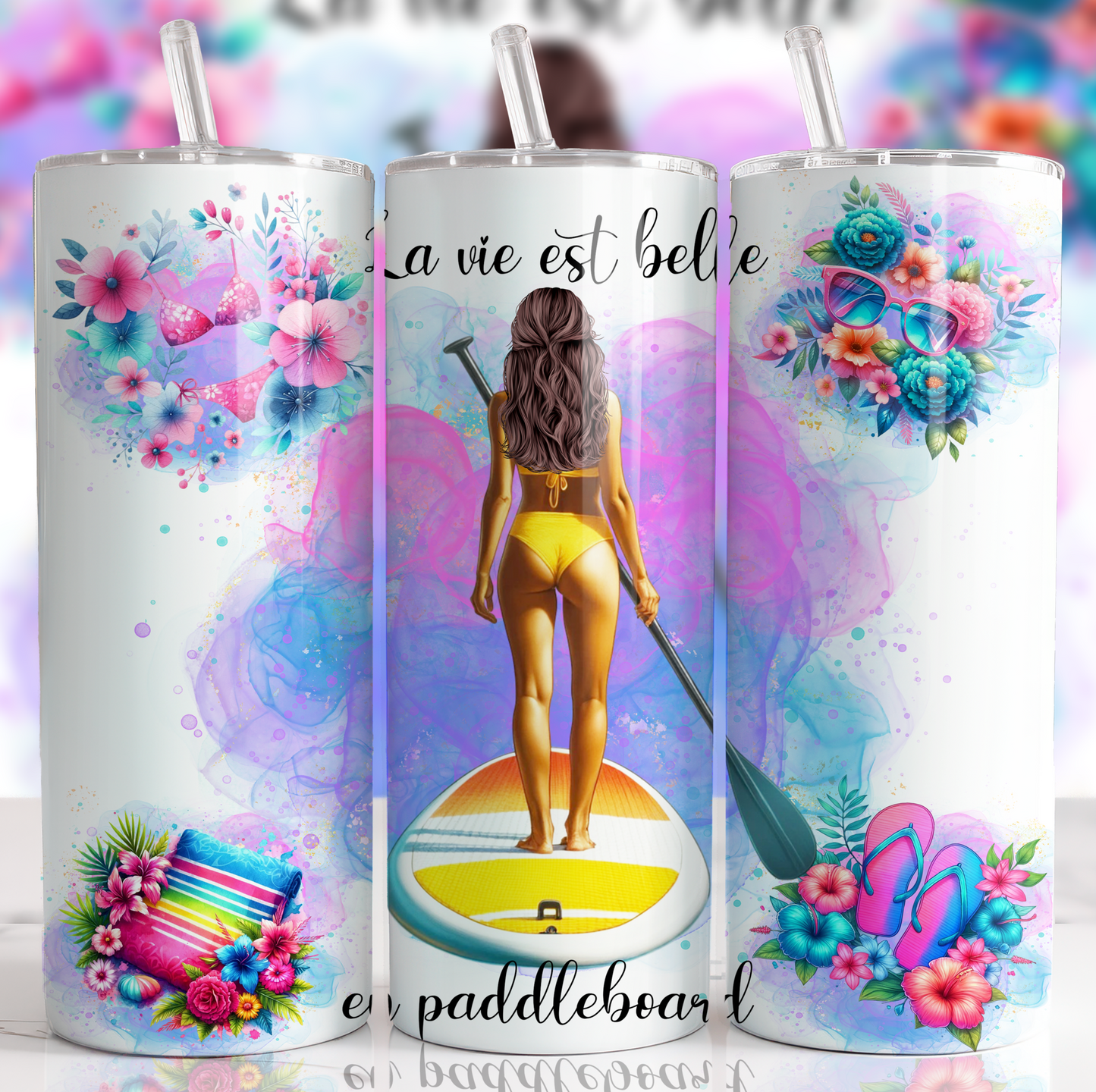 Gobelet - Fille sur Paddleboard