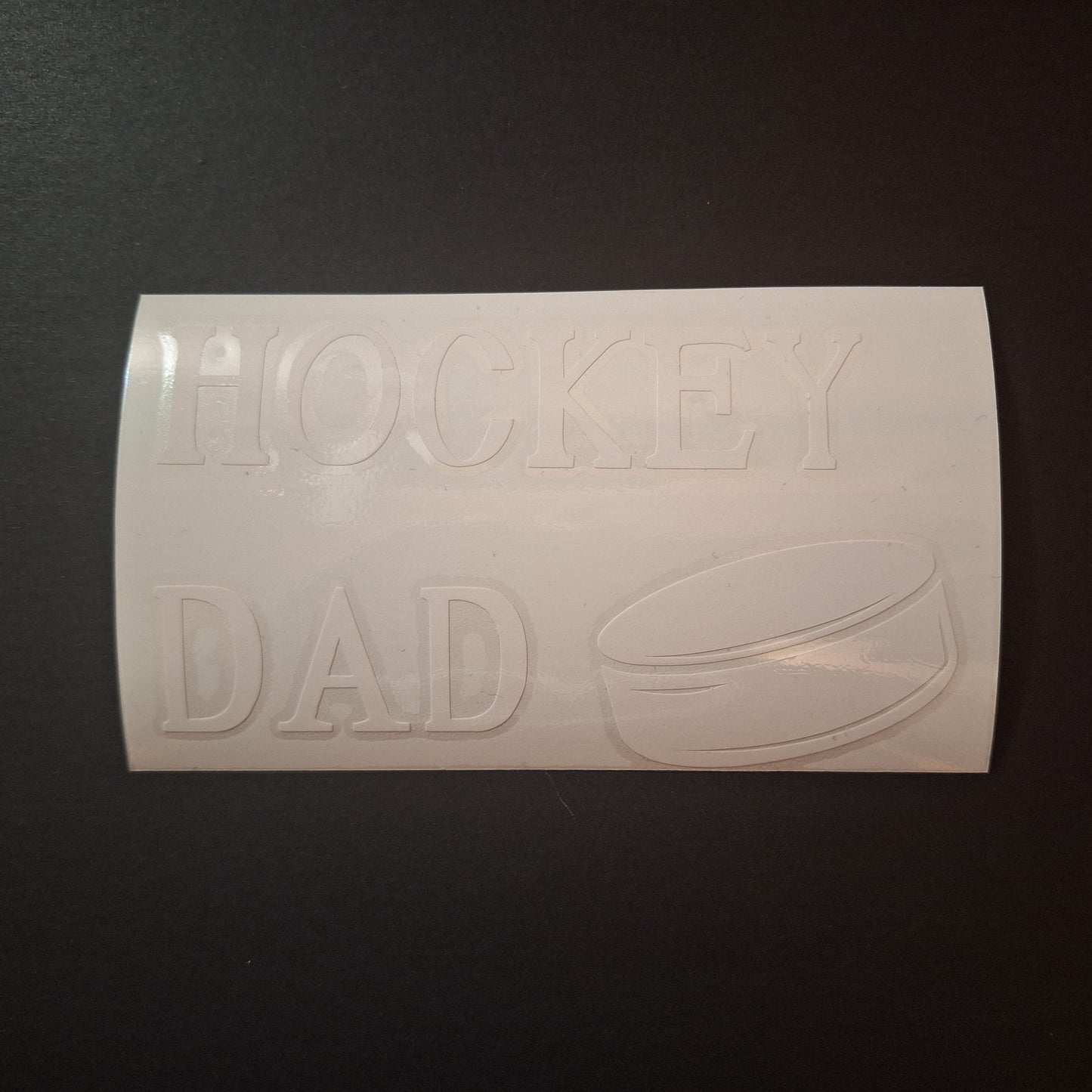 Vinyle autocollant voiture - Hockey Dad rondelle