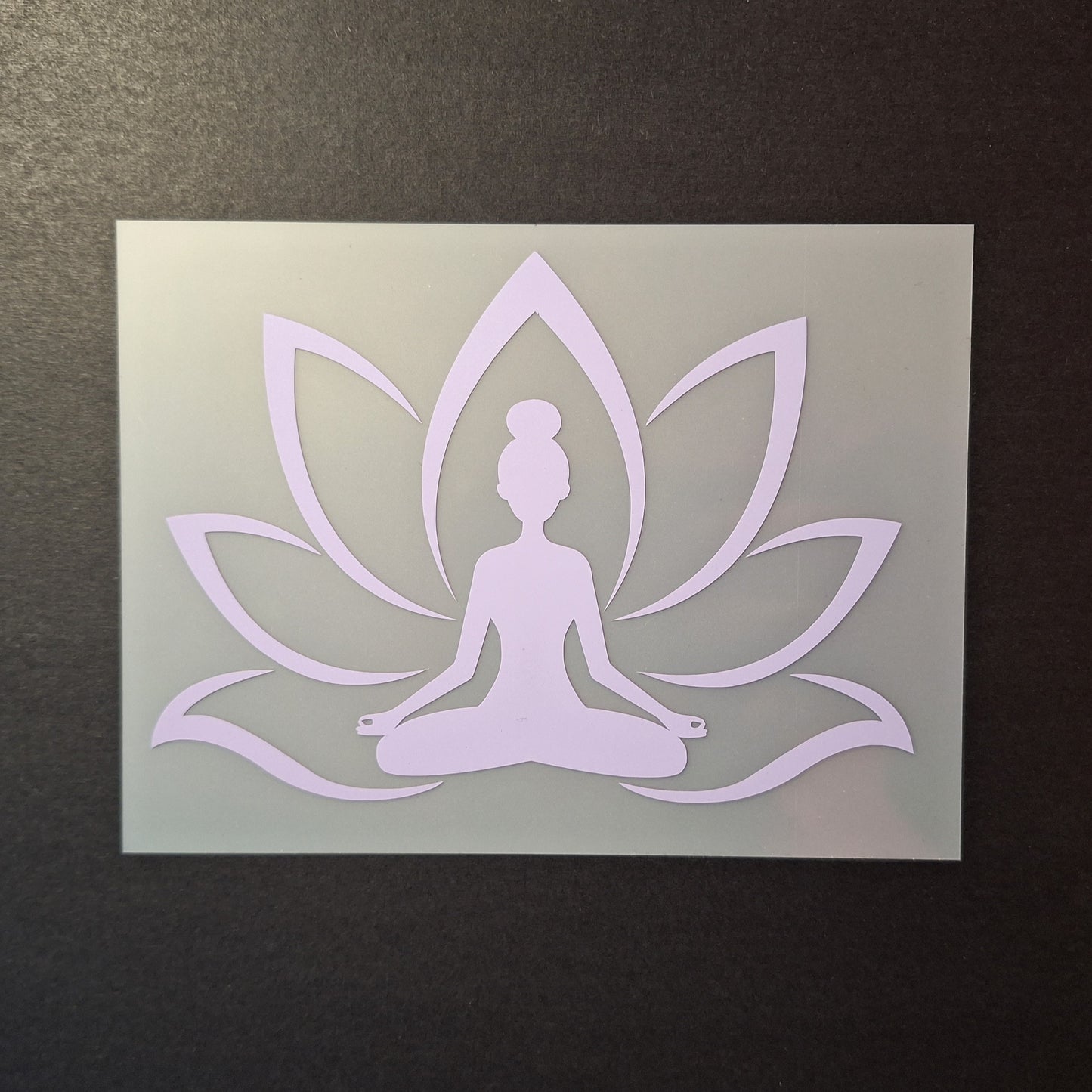 Vinyle autocollant voiture - Yoga lotus