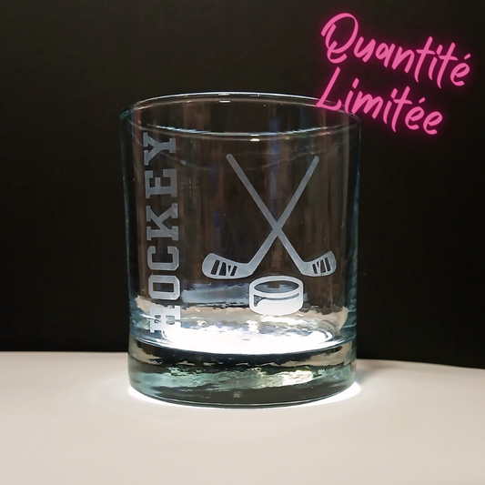 Verre gravé Hockey
