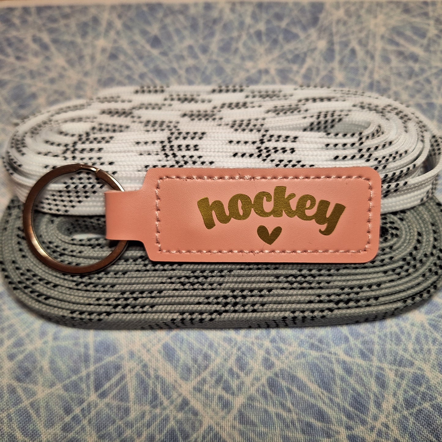 Porte-clé - Hockey & coeur