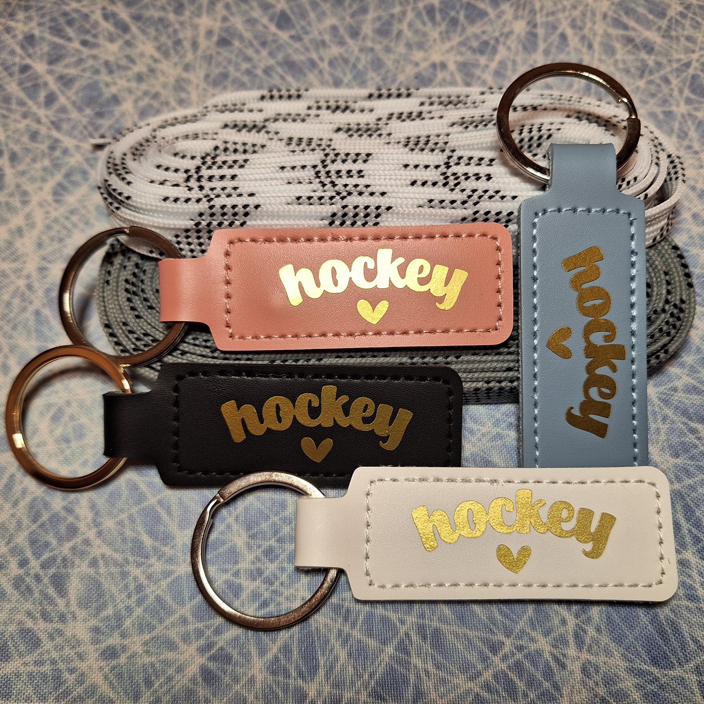 Porte-clé - Hockey & coeur