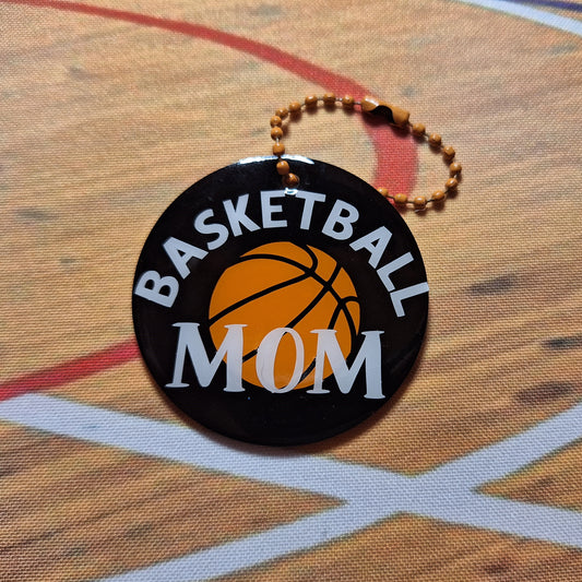 Porte-clés acrylique - Basketball Mom ballon