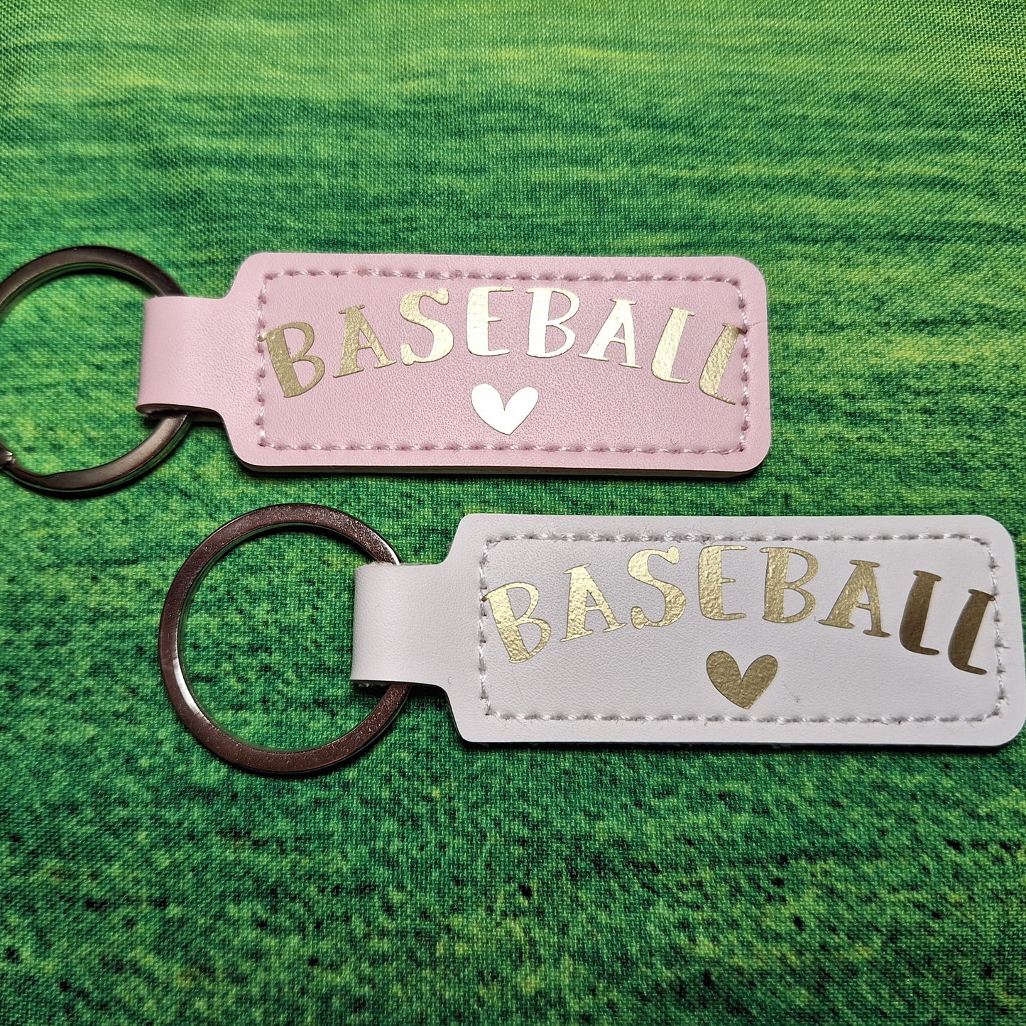 Porte-clé - Baseball & coeur