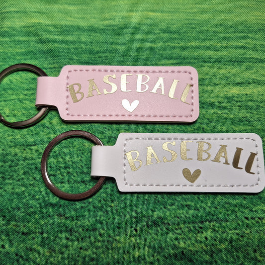 Porte-clé - Baseball & coeur