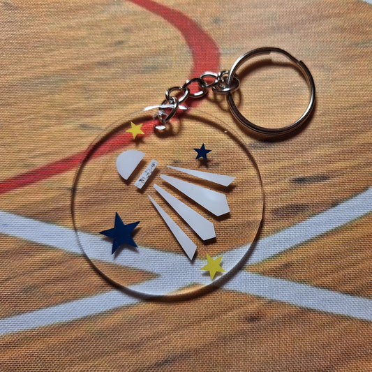 Porte-clés acrylique - Badminton volant