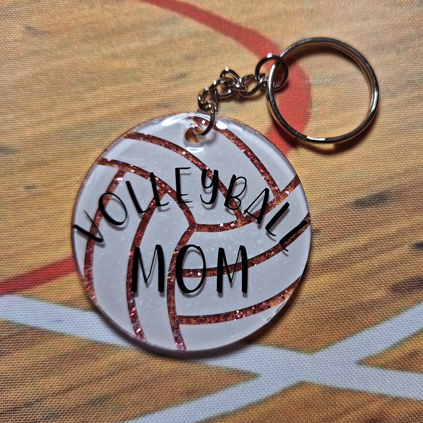 Porte-clés acrylique - Volleyball Mom