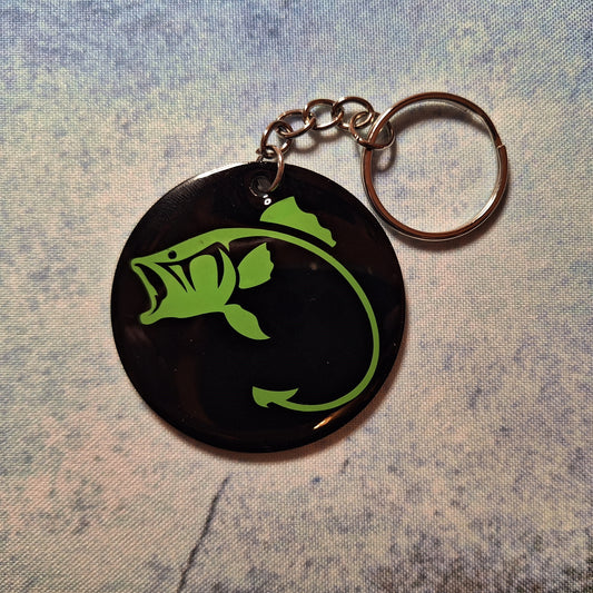 Porte-clés acrylique - Poisson & Hameçon R/V