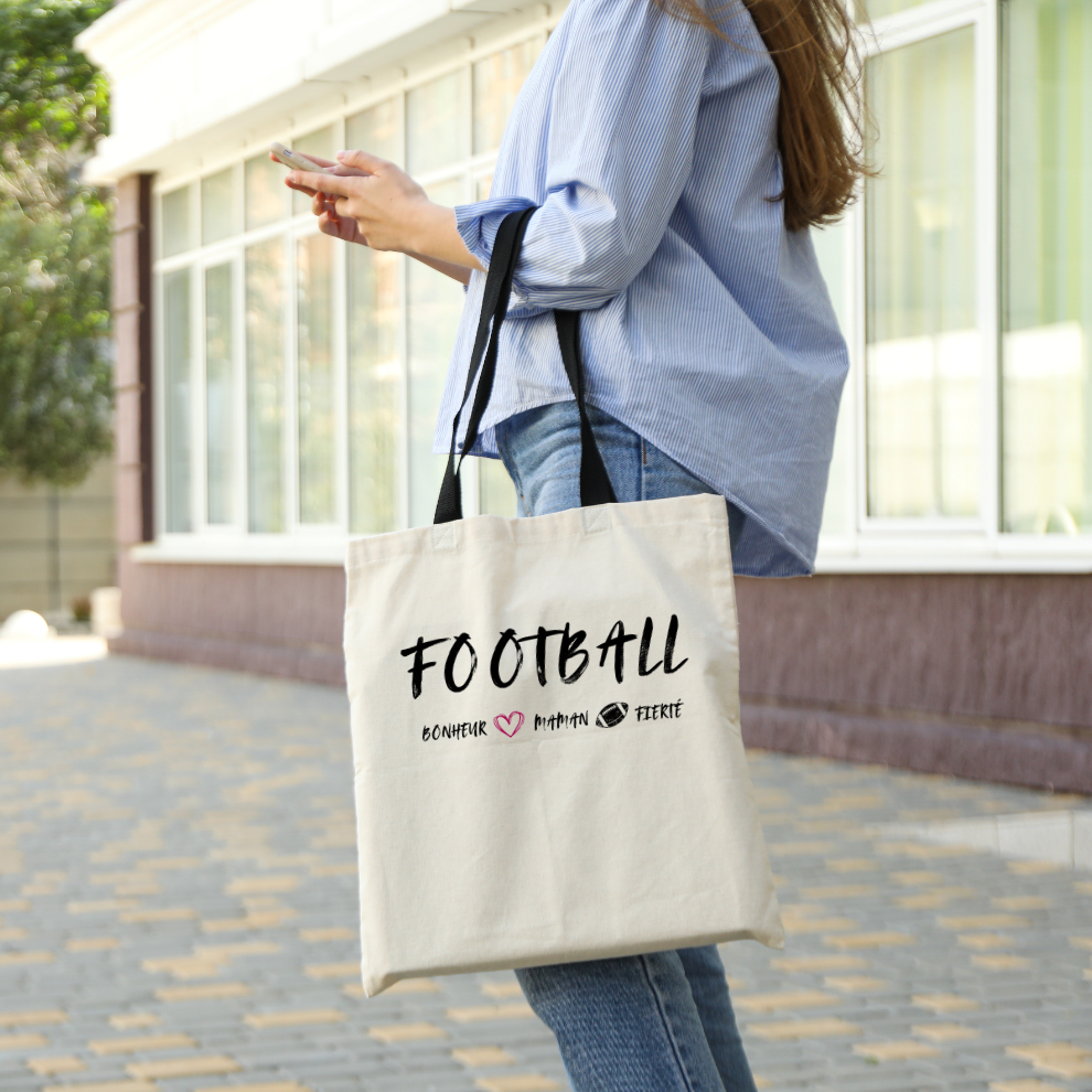 Sac toile de coton - Football maman