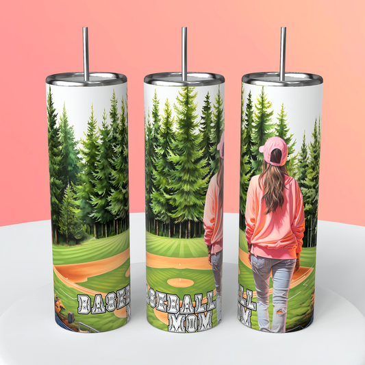 Gobelet - Baseball Mom brune & champs