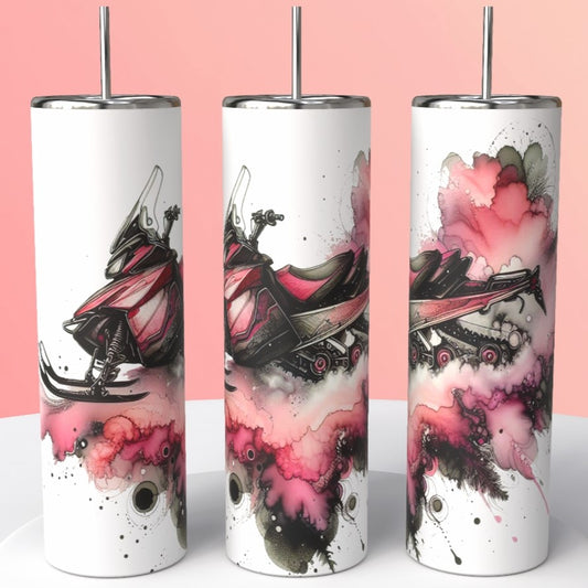 Gobelet - Motoneige rose