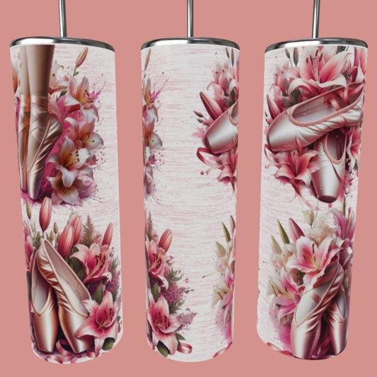 Gobelet - Chaussons Ballet & Fleurs