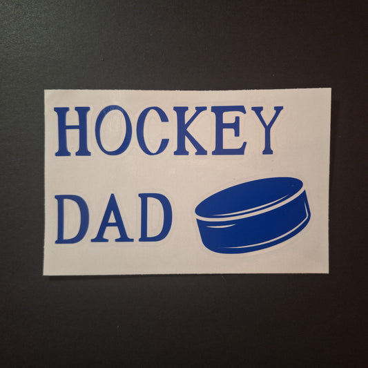 Vinyle autocollant voiture - Hockey Dad rondelle
